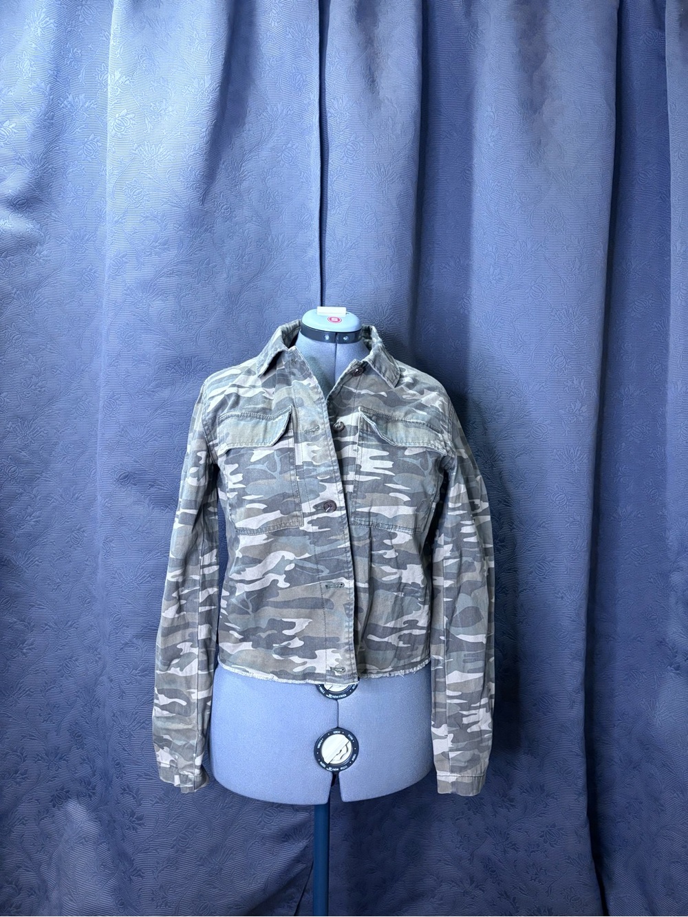 Camo Utility Crop Jacket - Green Camo